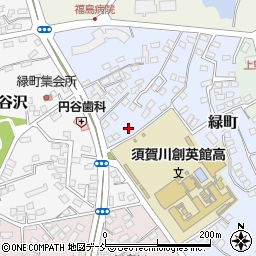 福島県須賀川市緑町43周辺の地図
