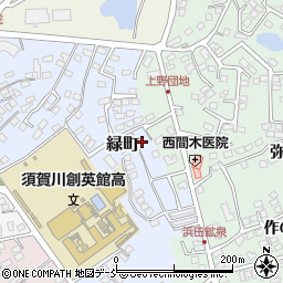 福島県須賀川市緑町93周辺の地図