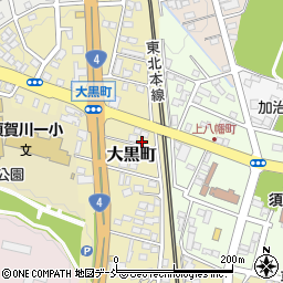 福島県須賀川市大黒町15周辺の地図