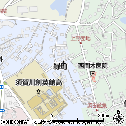 福島県須賀川市緑町93-54周辺の地図