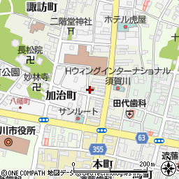 須賀川中町郵便局周辺の地図