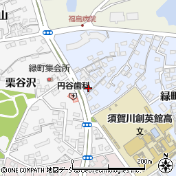 福島県須賀川市緑町33周辺の地図