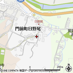 石川県輪島市門前町日野尾イ周辺の地図