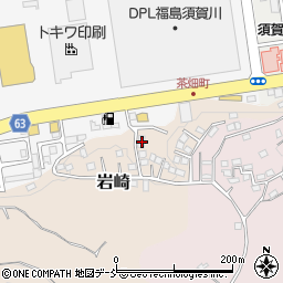 福島県須賀川市岩崎121周辺の地図