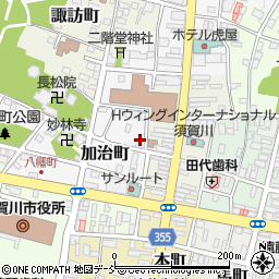 福島県須賀川市加治町14周辺の地図