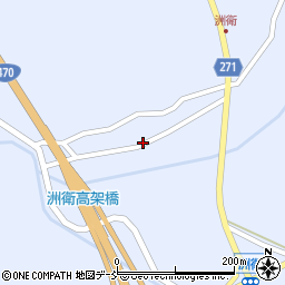 石川県輪島市三井町洲衛尻田周辺の地図