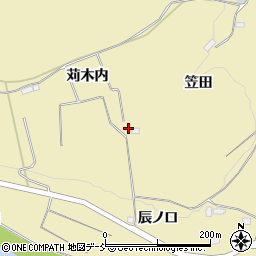 福島県須賀川市西川苅木内周辺の地図