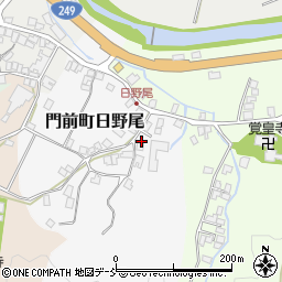 石川県輪島市門前町日野尾周辺の地図