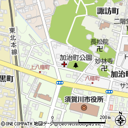 福島県須賀川市加治町1-30周辺の地図