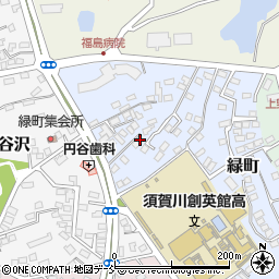 福島県須賀川市緑町52周辺の地図