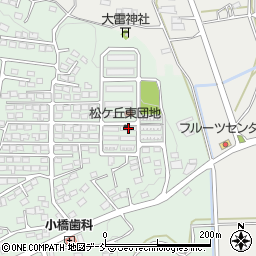 市営松ケ丘東団地７７－３号棟周辺の地図