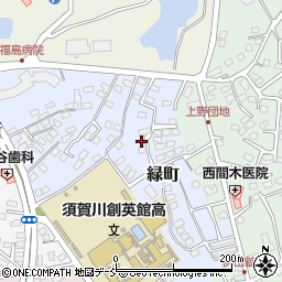 福島県須賀川市緑町81周辺の地図