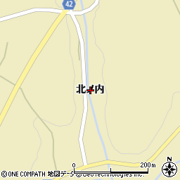 福島県小野町（田村郡）皮籠石（北ノ内）周辺の地図