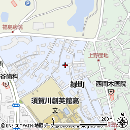 福島県須賀川市緑町80-8周辺の地図