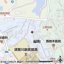 福島県須賀川市緑町80周辺の地図