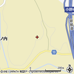 福島県小野町（田村郡）皮籠石（皀角子平）周辺の地図