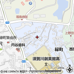 福島県須賀川市緑町54-4周辺の地図
