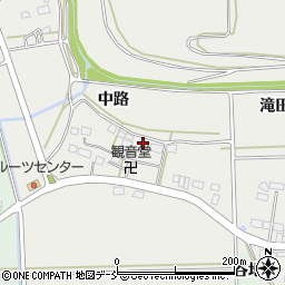 福島県須賀川市浜尾中路周辺の地図