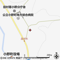 福島県田村郡小野町小野新町槻木内78周辺の地図