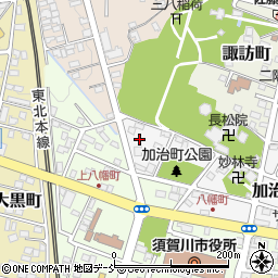 福島県須賀川市加治町1周辺の地図