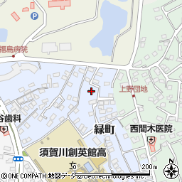 福島県須賀川市緑町74周辺の地図