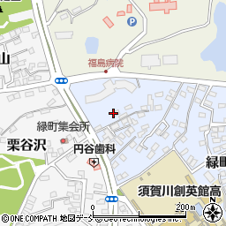 福島県須賀川市緑町9周辺の地図