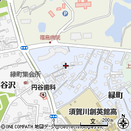 福島県須賀川市緑町24周辺の地図