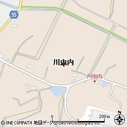 福島県須賀川市大久保川虫内周辺の地図