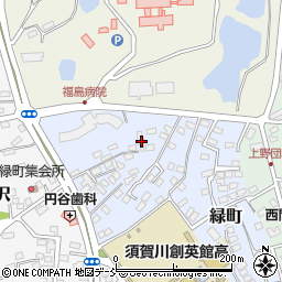 福島県須賀川市緑町61周辺の地図