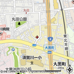 福島県須賀川市大黒町255周辺の地図