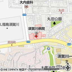 福島県須賀川市丸田町17周辺の地図