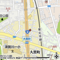 福島県須賀川市大黒町13-2周辺の地図