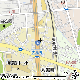 福島県須賀川市大黒町24周辺の地図