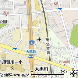 福島県須賀川市大黒町9周辺の地図