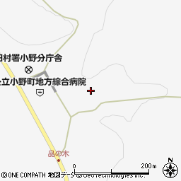 福島県田村郡小野町小野新町槻木内34周辺の地図