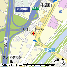 福島県須賀川市牛袋町周辺の地図