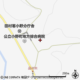 福島県田村郡小野町小野新町槻木内31周辺の地図