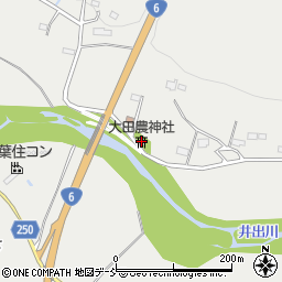 大田農神社周辺の地図