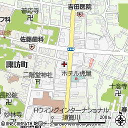 常陽銀行須賀川支店周辺の地図