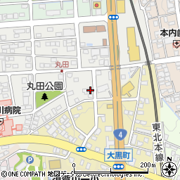 福島県須賀川市丸田町119周辺の地図