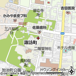 諏訪町会館周辺の地図