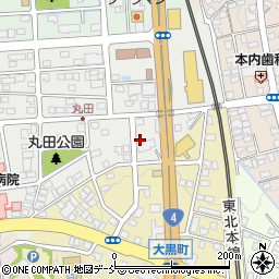 福島県須賀川市丸田町124周辺の地図