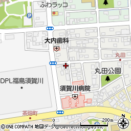 福島県須賀川市丸田町45周辺の地図