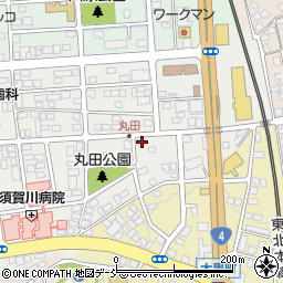 福島県須賀川市丸田町117周辺の地図