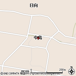 福島県須賀川市志茂中島周辺の地図