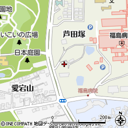 福島病院宿舎２号棟周辺の地図