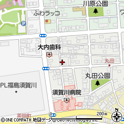福島県須賀川市丸田町212周辺の地図