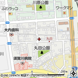 福島県須賀川市丸田町169周辺の地図