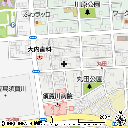 福島県須賀川市丸田町208周辺の地図