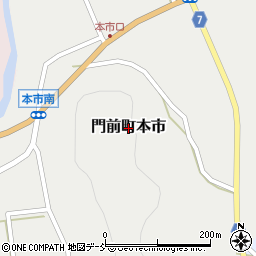 石川県輪島市門前町本市周辺の地図